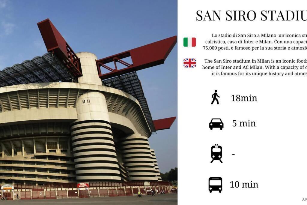 Sunny San Siro Stadio Apartment Milan Extérieur photo